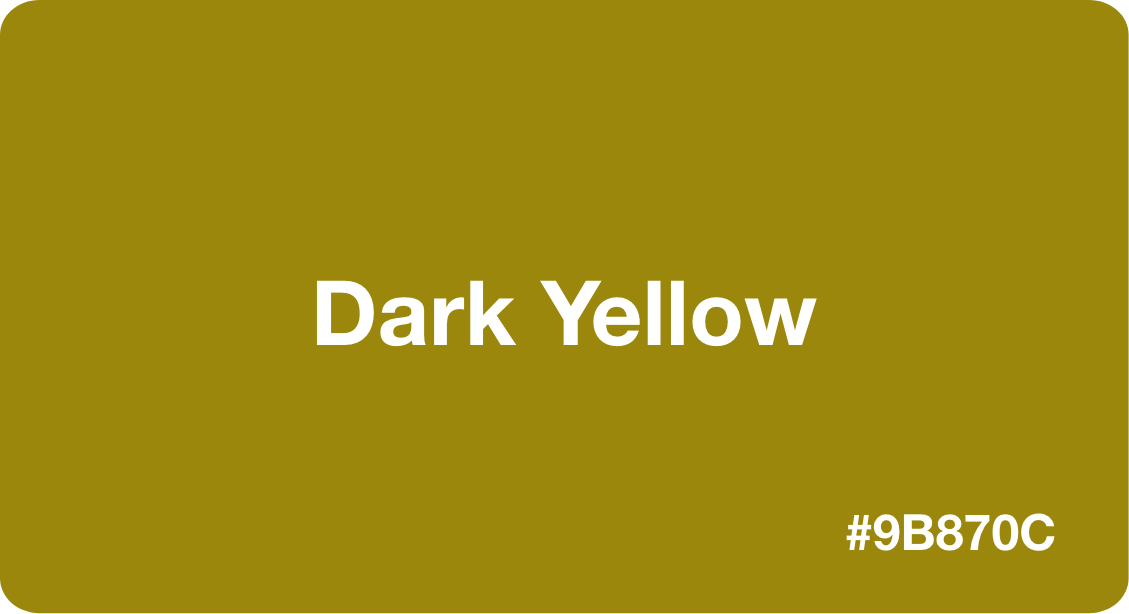 Dark Yellow HEX Code 9b870c